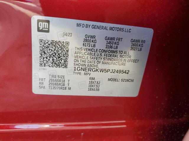 1GNERGKW5PJ249542 | 2023 CHEVROLET TRAVERSE L