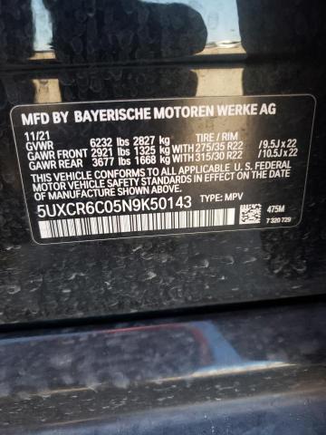 5UXCR6C05N9K50143 2022 BMW X5, photo no. 13