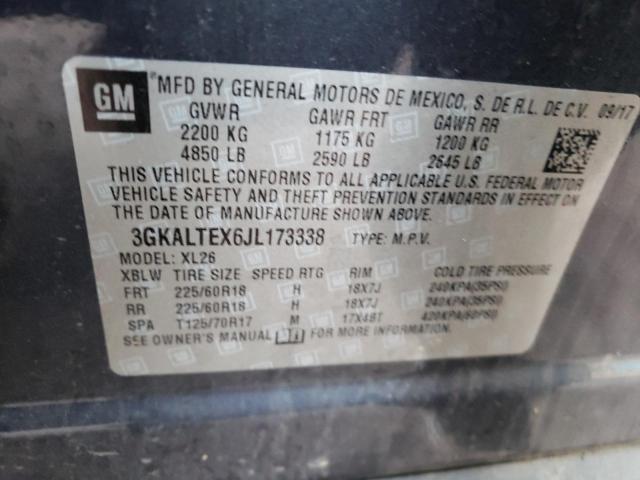 3GKALTEX6JL173338 | 2018 GMC TERRAIN SL