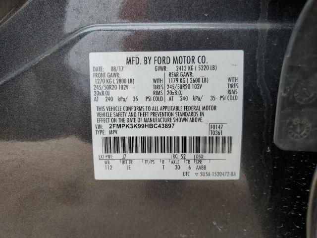 2FMPK3K99HBC43897 2017 FORD EDGE, photo no. 14