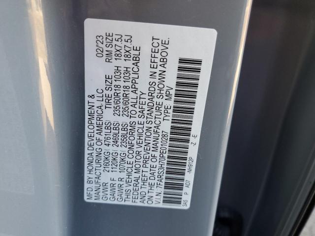 7FARS3H70PE010287 | 2023 HONDA CR-V EXL