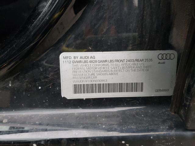 VIN WAUDFAFL0DN030953 2013 Audi A4, Premium no.12