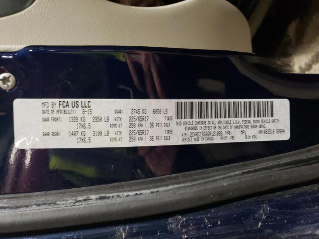 2016 CHRYSLER TOWN & COU - 2C4RC1BG0GR121089