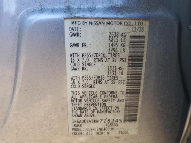 2019 NISSAN FRONTIER S - 1N6AD0EV8KN728245