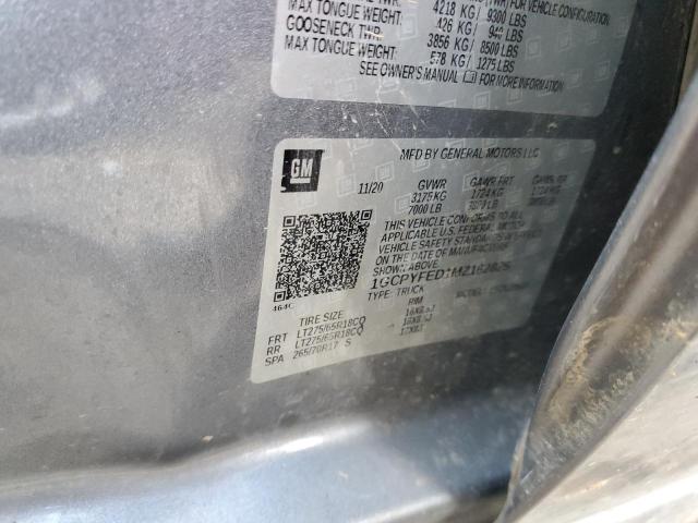2021 CHEVROLET SILV1500 4 - 1GCPYFED1MZ162825