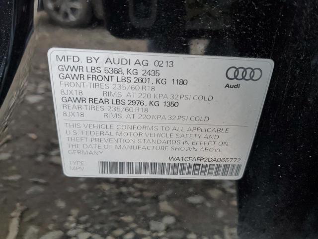 VIN WA1CFAFP2DA065772 2013 Audi Q5, Premium no.12