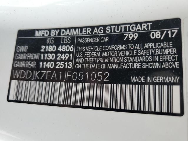 2018 MERCEDES-BENZ SL 63 AMG - WDDJK7EA1JF051052