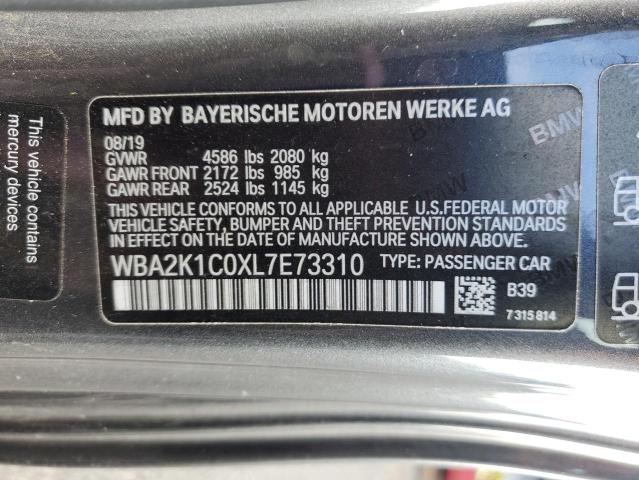 VIN WBA2K1C0XL7E73310 2020 BMW 2 Series, 230XI no.12