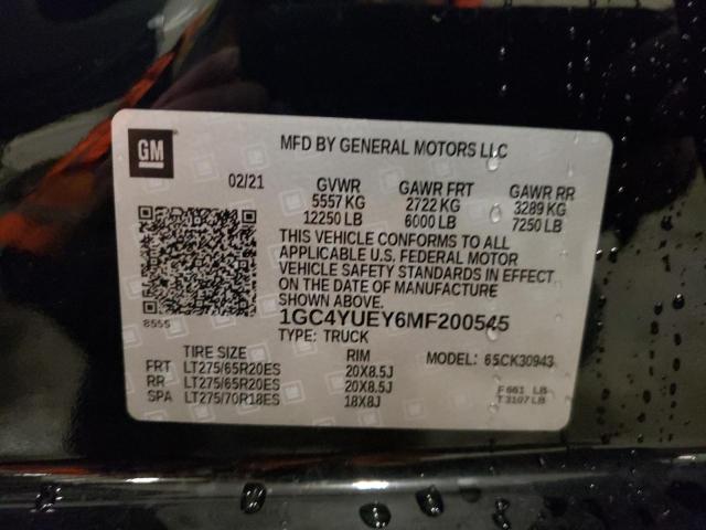 2021 CHEVROLET 3500 HD - 1GC4YUEY6MF200545