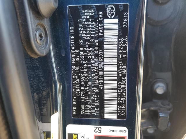 4T1B11HK7JU665937 | 2018 TOYOTA CAMRY L