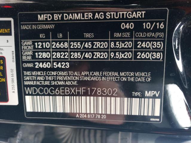 2017 MERCEDES-BENZ GLC 43 4MA - WDC0G6EBXHF178302