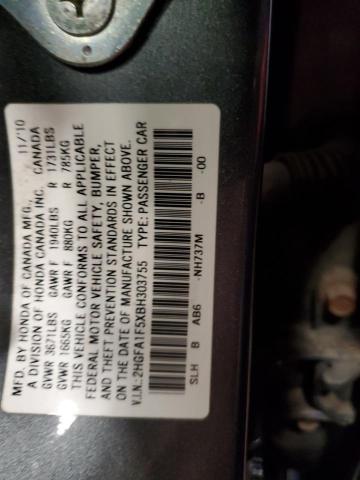 2HGFA1F5XBH303755 2011 Honda Civic Lx