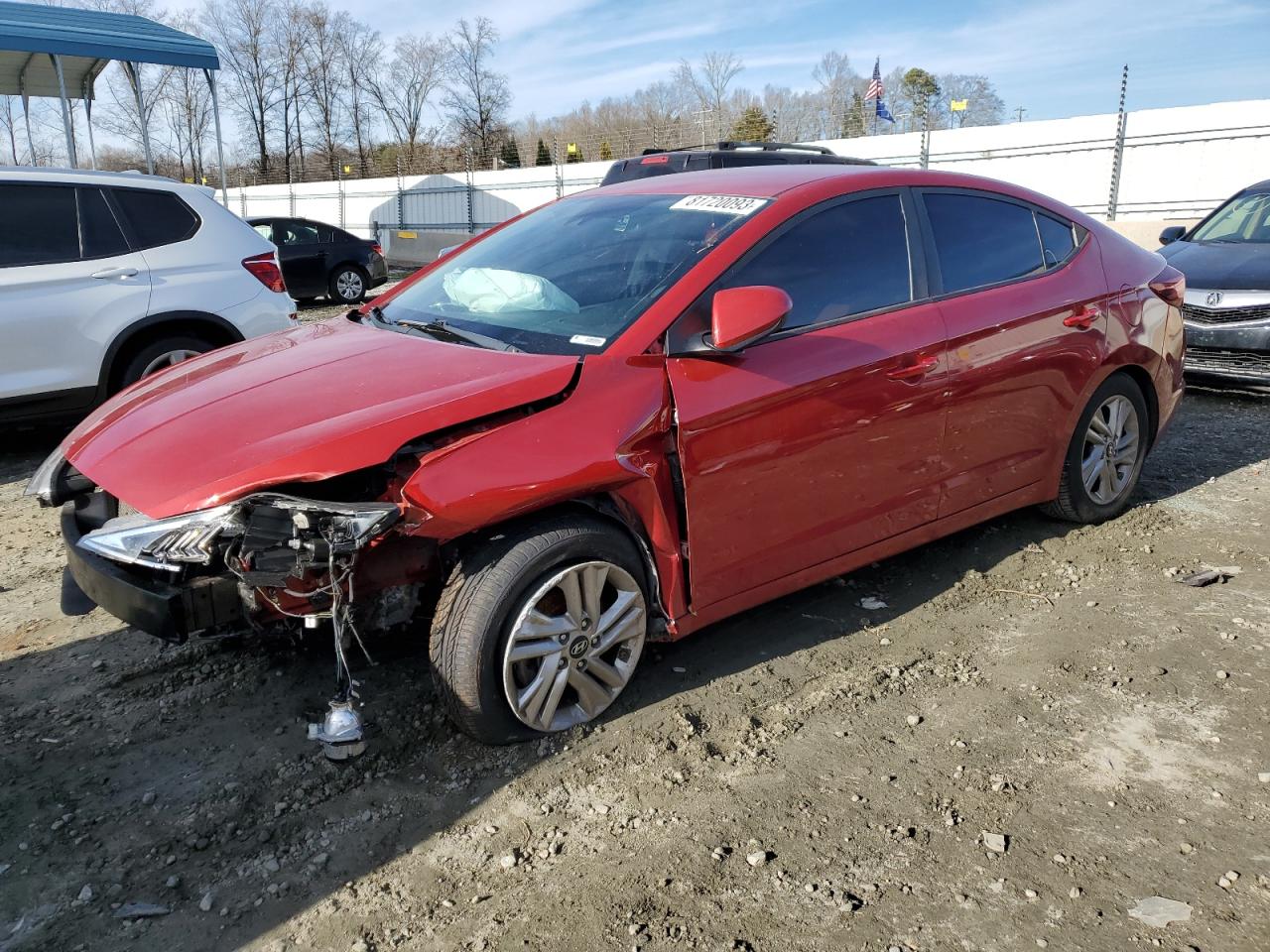 2019 Hyundai Elantra Sel vin: 5NPD84LF3KH404725