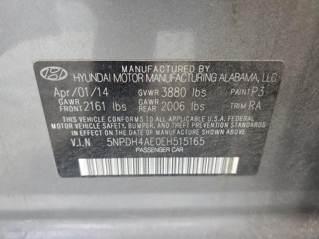 5NPDH4AE0EH515165 | 2014 HYUNDAI ELENTRA