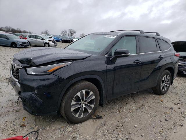 2022 Toyota Highlander Xle VIN: 5TDGZRBH7NS586261 Lot: 79530413