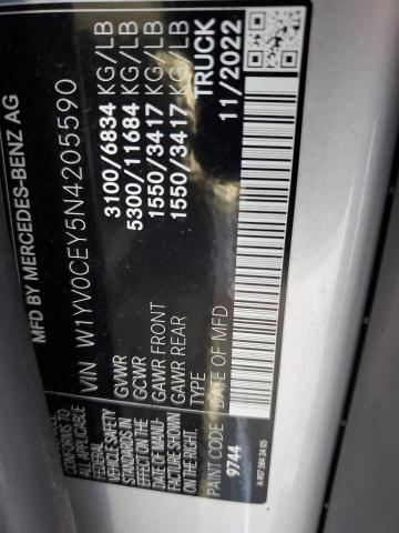 2022 MERCEDES-BENZ METRIS - W1YV0CEY5N4205590