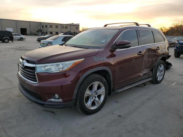 VIN 5TDYKRFH3ES024554 2014 Toyota Highlander, Limited no.1