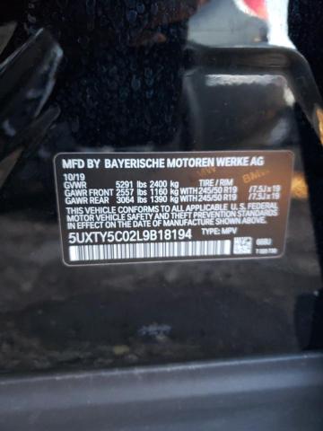 5UXTY5C02L9B18194 2020 BMW X3, photo no. 12