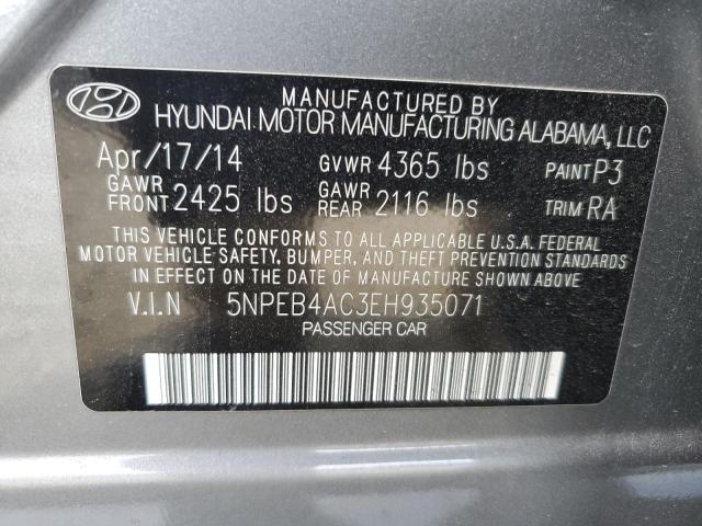 5NPEB4AC3EH935071 | 2014 HYUNDAI SONATA GLS