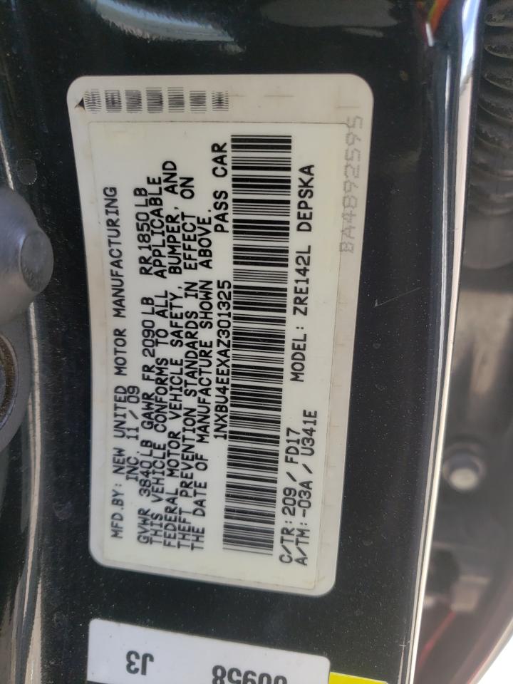 1NXBU4EEXAZ301325 2010 Toyota Corolla Base