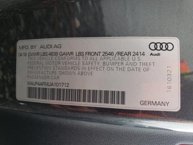 2018 AUDI S5 PREMIUM - WAUP4AF56JA101712