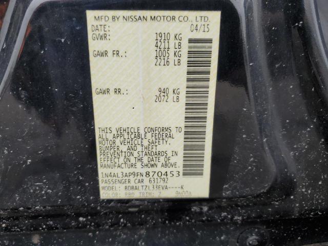 2015 NISSAN ALTIMA 2.5 - 1N4AL3AP9FN870453