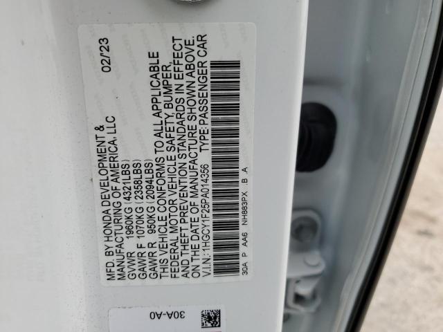 1HGCY1F25PA014356 | 2023 Honda accord lx