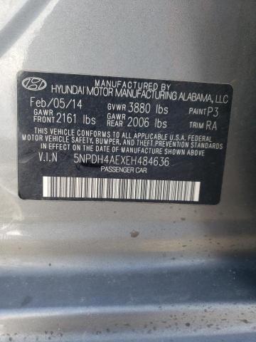 5NPDH4AEXEH484636 | 2014 HYUNDAI ELANTRA SE