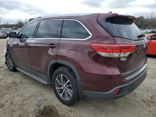 VIN 5TDKZRFH0KS310990 2019 Toyota Highlander, SE no.2