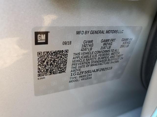 2018 CHEVROLET MALIBU HYB - 1G1ZF5SU4JF292519