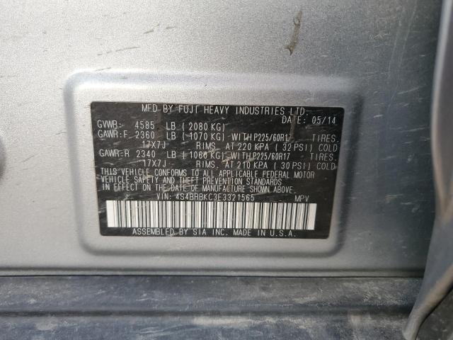 4S4BRBKC3E3321565 | 2014 SUBARU OUTBACK 2.