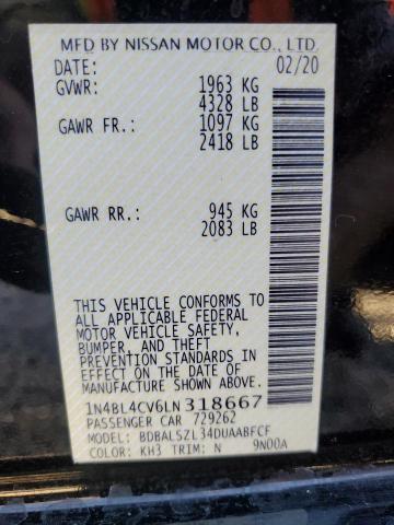 1N4BL4CV6LN318667 2020 NISSAN ALTIMA - Image 12
