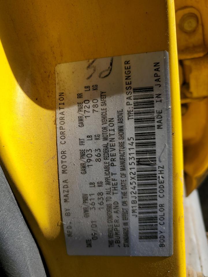 JM1BJ245X21531145 2002 Mazda Protege Pr5