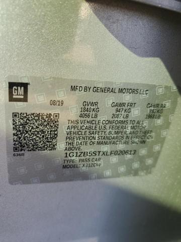 2020 Chevrolet Malibu Ls VIN: 1G1ZB5STXLF020613 Lot: 78797853