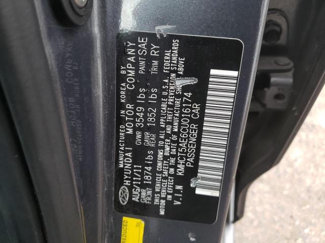 2012 Hyundai Accent Gls VIN: KMHCT5AE6CU016174 Lot: 78812963