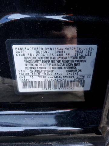 2014 Nissan Sentra S VIN: 3N1AB7AP7EY274041 Lot: 55162584