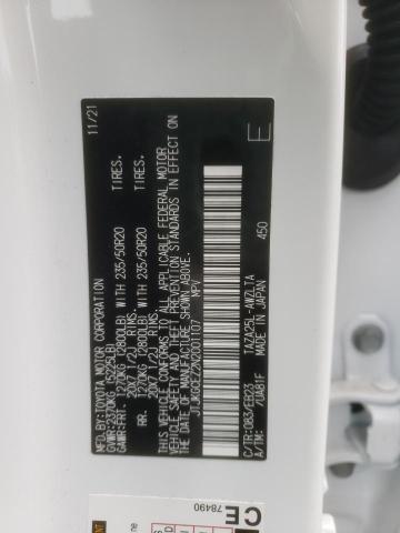2022 LEXUS NX 350 JTJKGCEZ2N2001107