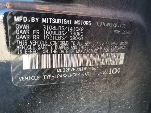 ML32FVFJXMHF01964 | 2021 MITSUBISHI MIRAGE G4