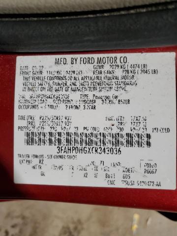 2012 Ford Fusion - Image 12