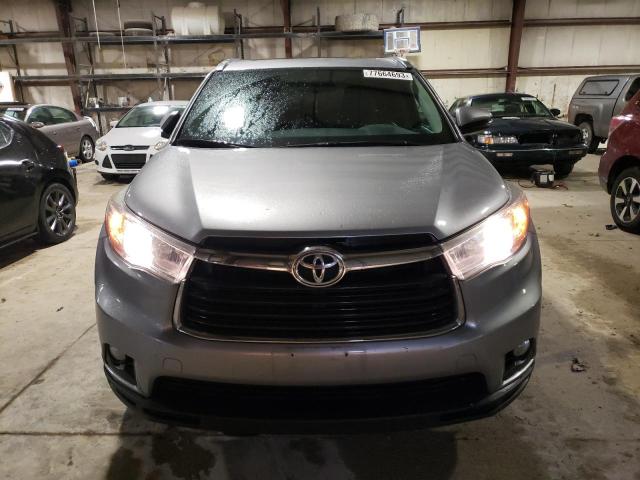 VIN 5TDJKRFHXFS219084 2015 Toyota Highlander, Xle no.5