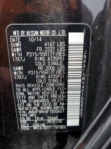 2015 NISSAN JUKE S - JN8AF5MV4FT550657