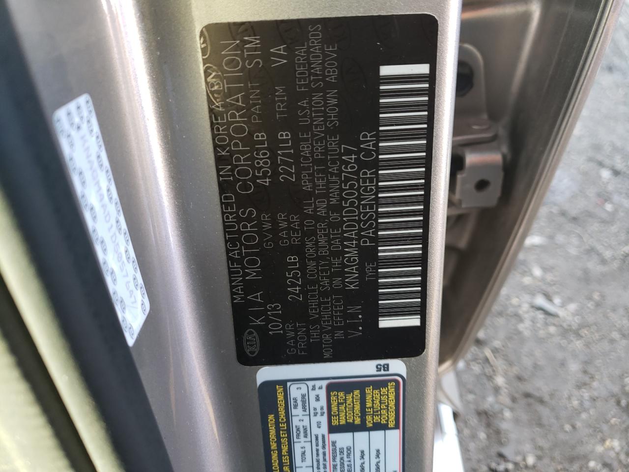 knagm4ad1d5057647 KNAGM4AD1D5057647 2013 Kia Optima Hybrid