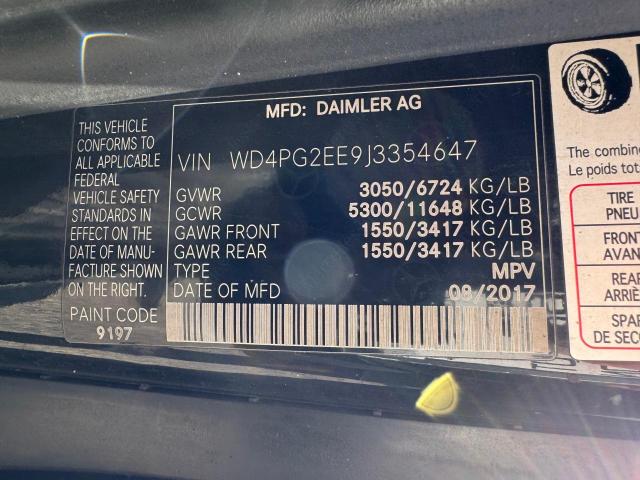 2018 MERCEDES-BENZ METRIS - WD4PG2EE9J3354647