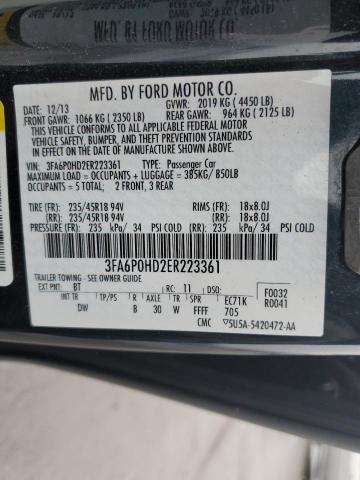 VIN 3FA6P0HD2ER223361 2014 Ford Fusion, SE no.13