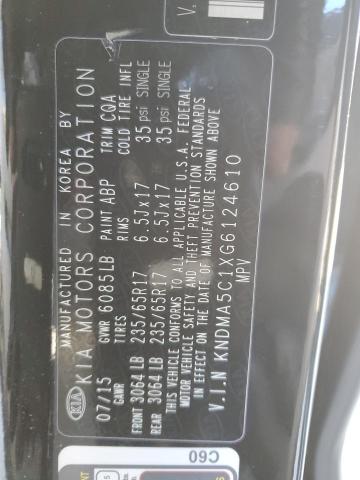 2016 KIA SEDONA L - KNDMA5C1XG6124610