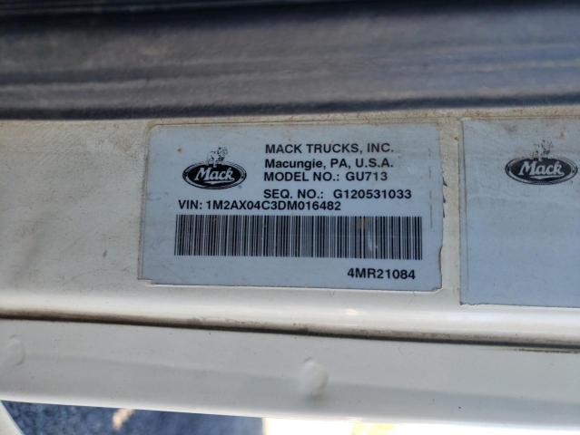Lot #2501294233 2013 MACK 700 GU700 salvage car