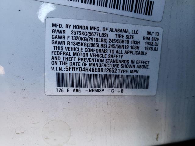 5FRYD4H46EB012652 | 2014 ACURA MDX TECHNO