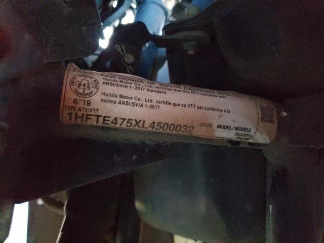 2020 HONDA TRX420 FA 1HFTE475XL4500032