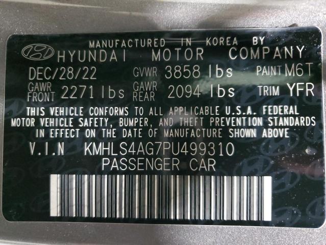 KMHLS4AG7PU499310 | 2023 HYUNDAI ELANTRA SE