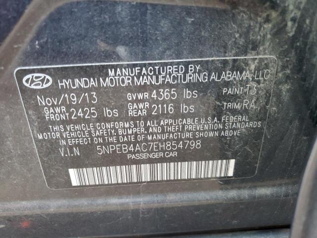 5NPEB4AC7EH854798 | 2014 HYUNDAI SONATA GLS